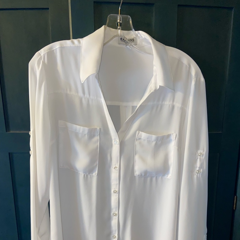 Express white Portofino shirt.
